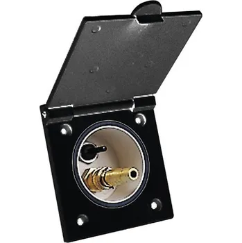 Elektrická zásuvka REICH Vodní zásuvka černá, čtvercová