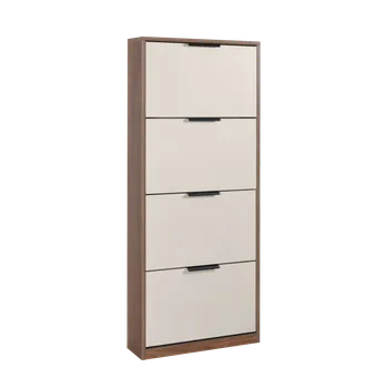 Nábytek Botník SMART 4V - ořech/kašmír