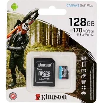 Počítač Paměťová karta 128GB Class 10 SDXC Canvas Go Plus