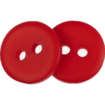 Knoflík Bellatex Knoflík sada 6 ks prům. 13 mm červená