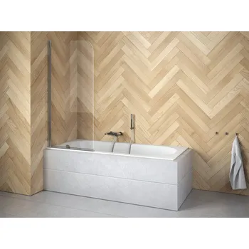 Vanová zástěna Zástěna PRIME 1 vanová 70x140 cm chrom čirá BCPRIM70CC