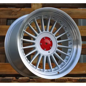 Alu kolo Alu kola Racing Line 7307R, 17x9 5x120 ET15, stříbrná + leštěný límec
