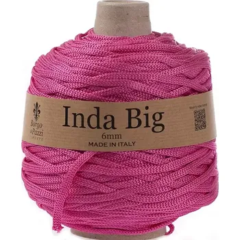 Příze Borgo de Pazzi Inda Big 19 Růžová (Špagátová příze Inda Big Růžová)
