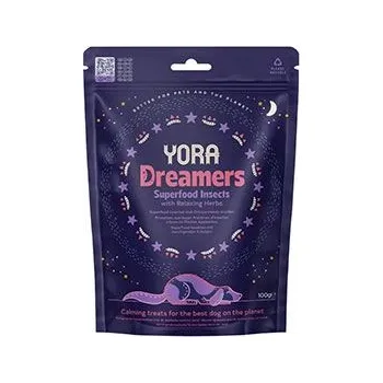 Pamlsek pro psa YORA Dog pamlsky z hmyzu Dreamers s bylinkami 100g