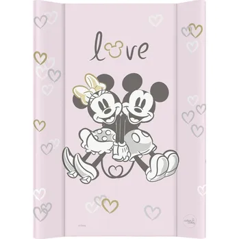Přebalovací podložka CEBA BABY Podložka přebalovací s pevnou deskou COMFORT (50x70) Disney Minnie & Mickey Pink