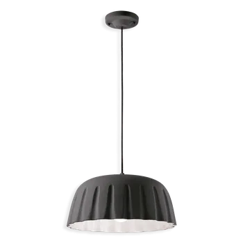 Ferroluce Závěsné svítidlo MADAME GRES, ∅ 40 cm, v. 18 cm, 1xE27 Barva: Černá