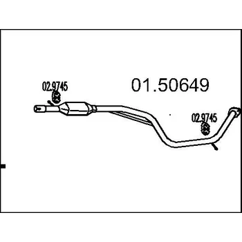 Auto-moto Střední tlumič výfuku MTS 01.50649