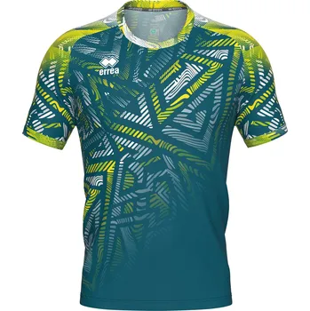 ERREA´ ERREA triko MARCELLO BARVA: petrol modrá - neon zelená, Velikost: XL