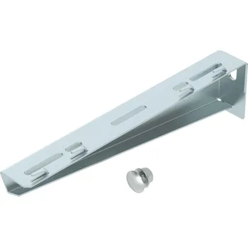 kabelová chránička Nástěnný výložník OBO MWAG 12 31 FS pro mřížový žlab B310mm Ocel