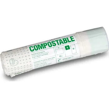 Odpadkový koš Zatahovací odpadkové pytle Blanco Compostable S, kompostovatelné, pro nádoby 6-8 l, 15 ks 527870