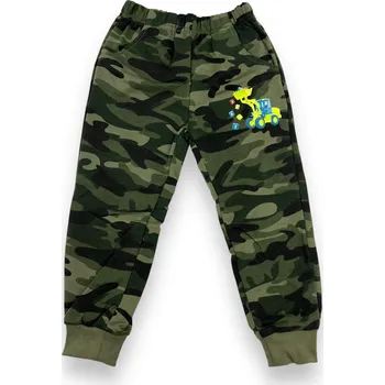 Sezon Chapecké maskáčové tepláky s manžetou 02 Barva: Vojenská, Velikost: 116