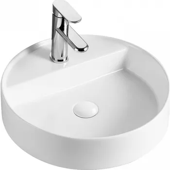 Umyvadlo PIEGA na desku 45x45x11 cm s otvorem bílé OLKLT3220