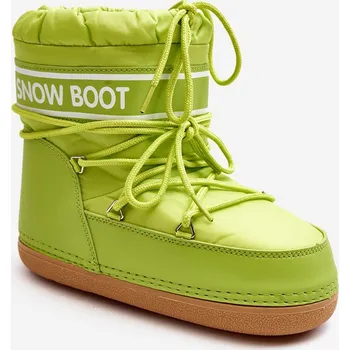 Dámská zimní obuv Dámské vázané sněhové boty Soia Barva: Zelená, Velikost: 35/36