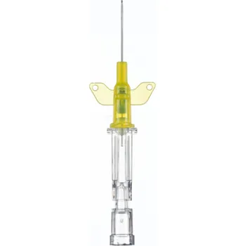 Lékárnička B. Braun Melsungen AG Introcan Safety®-W bezpečnostní kanyla s křidélky, 50 ks varianta: G24, 0,7 X 19 mm, žlutá, 50 ks
