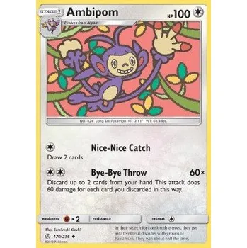 Volný čas Pokémon CEC 170/236 Ambipom - Cosmic Eclipse Stav: Excellent, Verze: NORMAL