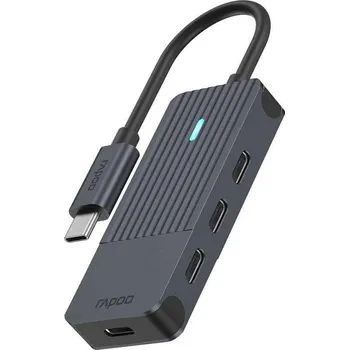 USB hub RAPOO rozbočovač UCH-4002, USB-C na USB-C