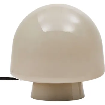 Lampička Šedá skleněná stolní lampa Kave Home Reig