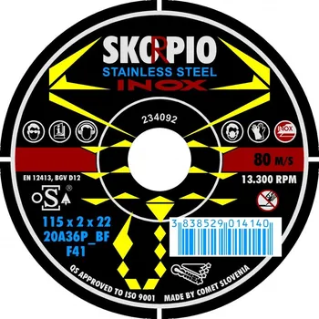 Řezný kotouč Kotouč řezný na kov 150x1,6 I SKORPIO