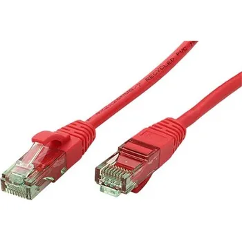 Síťový kabel ROLINE RM UTP patchkabel kat. 6A, 0,3m, červený - 21.45.3182
