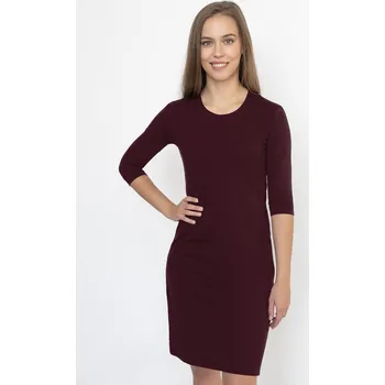 Dámské šaty BezPotisku Dámské šaty s 3/4 rukávem BezPotisku Lenka Vínová XS
