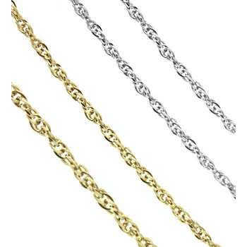 Materiál na výrobu šperku Byzantský řetízek řetízek z chirurgické oceli - 1m - 1,7 x 0,4 mm / Nerez SL