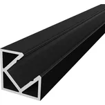 T-LED LED profil P3-5 černý mini rohový Varianta: Profil bez krytu 2m