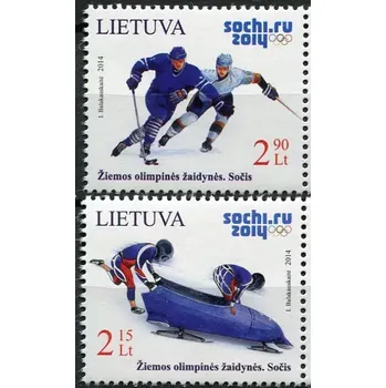 Poštovní známka (2014) MiNr. 1150 - 1151 ** - Litva - ZOH Soči