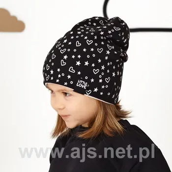 Čepice Dívčí oboustranná čepice Ajs 46 - 091 barva: modrá