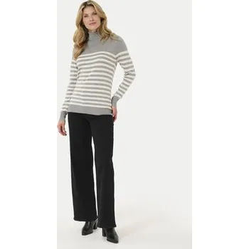 Dámský svetr Kaffe Rolák 10509063 Šedá Regular Fit L