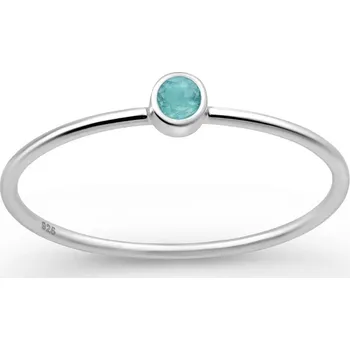 Prsten Prstýnkárna Stříbrný prsten s vodním chalcedonem RYBY, VODNÁŘ AG 925 ≤ 0,6 g Velikost prstenu: 5 (49)