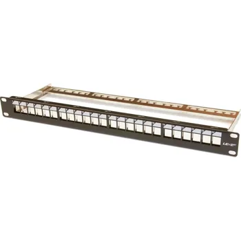 Patch panel 19" modulární patch panel LEXI-Net 24port, černý