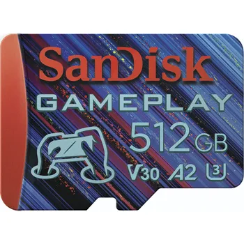 Paměťová karta SanDisk GamePlay microSDXC UHS-I Card, 512 GB Gaming microSDXC, 190 MB/s (čtení), 130 MB/s (zápis)