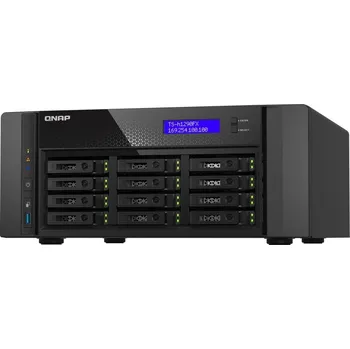 QNAP TS-h1290FX-7302P-128G (16C/EPYC7302P/3,3GHz/128GBRAM/12xU.2/2x2,5GbE/2xSFP28/3xUSB3.2/4xPCIe)