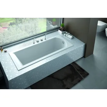 Vana Vana SHEA SLIM 160x70x41 cm obdélníková univerzální bez nožiček bílá VANSHEA160SLIM