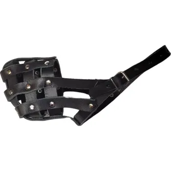 Náhubek pro psa Palkar kožený náhubek pro psy vel. 2 24 cm x 7 cm černá