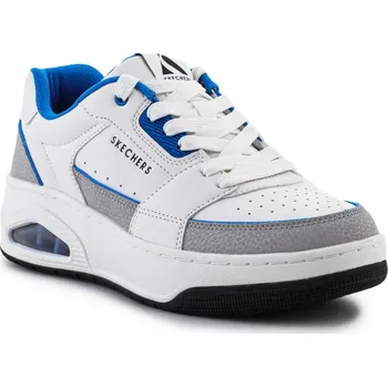 Pánská treková obuv Skechers Uno Court Shoe - nízká obuv M 183140-WBL EU 44