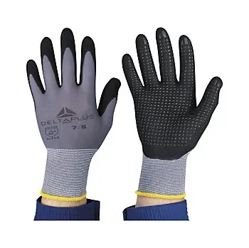 Pracovní rukavice Úpletové rukavice s protiskluzovými terčíky DELTA PLUS, velikost 7 - Balení po 12 ks