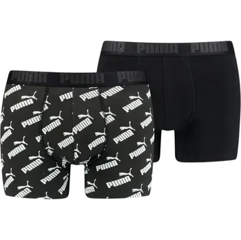 Boxerky Puma Aop 935054 01 Boxer 2 Pack černé