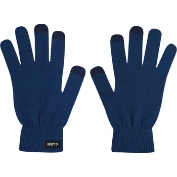 Rukavice Reklamní Retouch RPET rukavice na dotykovou obrazovku, tmavě modrá