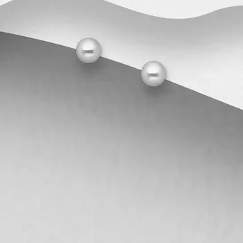 Náušnice Prstýnkárna DOT 2mm Stříbrné náušnice "pecky" kuličky průměr 2mm, zapínání na puzetku AG925 ≤ 0,2 g