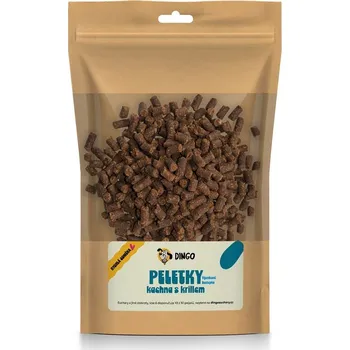 Pamlsek pro psa DINGO peletky kachna s krillem, 150g