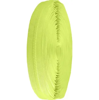 Zip kostěný No 3 metráž, barva 229 žlutá reflexní