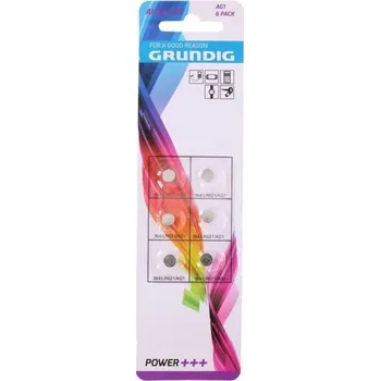 Článková baterie Knoflíkové baterie Grundig AG1 – balení po 6 ks