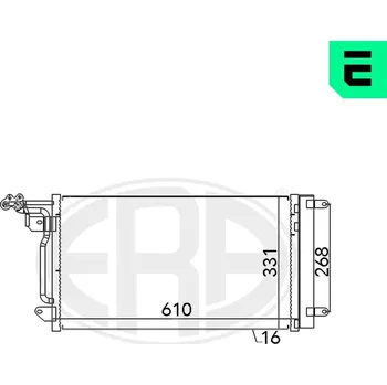 Výparník klimatizace Kondenzátor, klimatizace ERA 667026