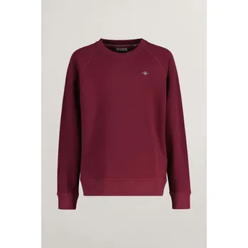 Dívčí mikina MIKINA GANT SHIELD C-NECK WINE RED