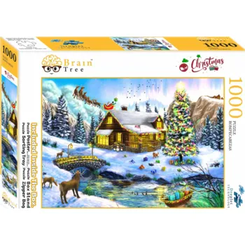 Puzzle Brain Tree Puzzle Vánoční scenérie 1000 dílků