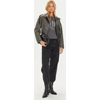 Dámská casual bunda Brave Soul Bunda z imitace kůže LJK-JOSIANE Černá Regular Fit 8