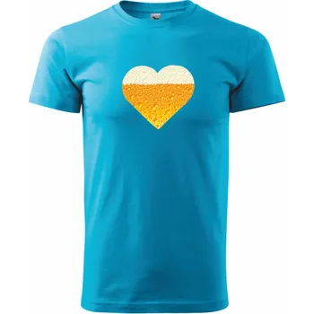 Pánské tričko ON-DESIGN PIVNÍ tričko Velikost: 2XL, Barva: tyrkysová