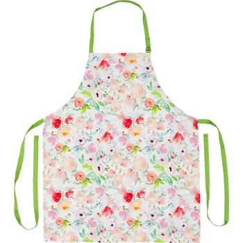 Kuchyňská zástěra Zástěra kuchyňská, pivoňky v růžových barvách. 100% bavln