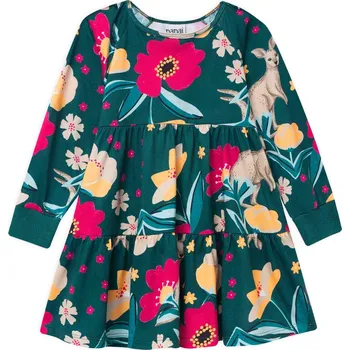 Dívčí šaty Dívčí šaty NANAI KLOKAN zelené Velikost: 116